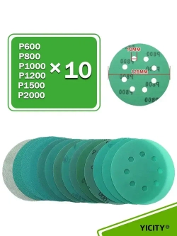 Набор наждачных шлифовальных кругов 125 мм / 60шт /Р600,P800,P1000,P1200,P1500,P2000;