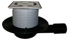 Трап для балконов и террас HL90.2-3000 с горизонтальным выпуском