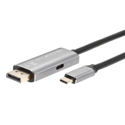 VCOM CU480MCPD-1.8M Кабель-адаптер USB Type-Cm --&gt; DP1.4v (m) 8K@60Hz, PD 100W,1.8m , Alum Shell,VCOM