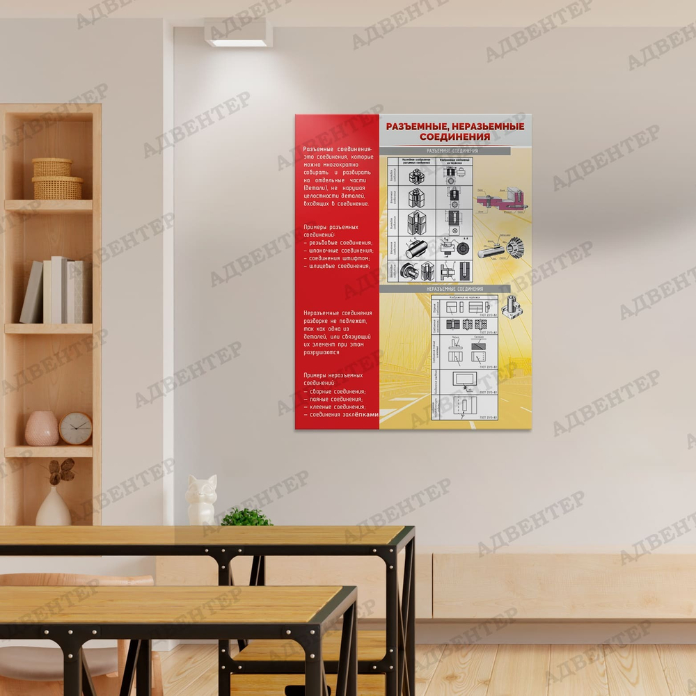 Стенд Разъёмные и неразъёмные соединения 913