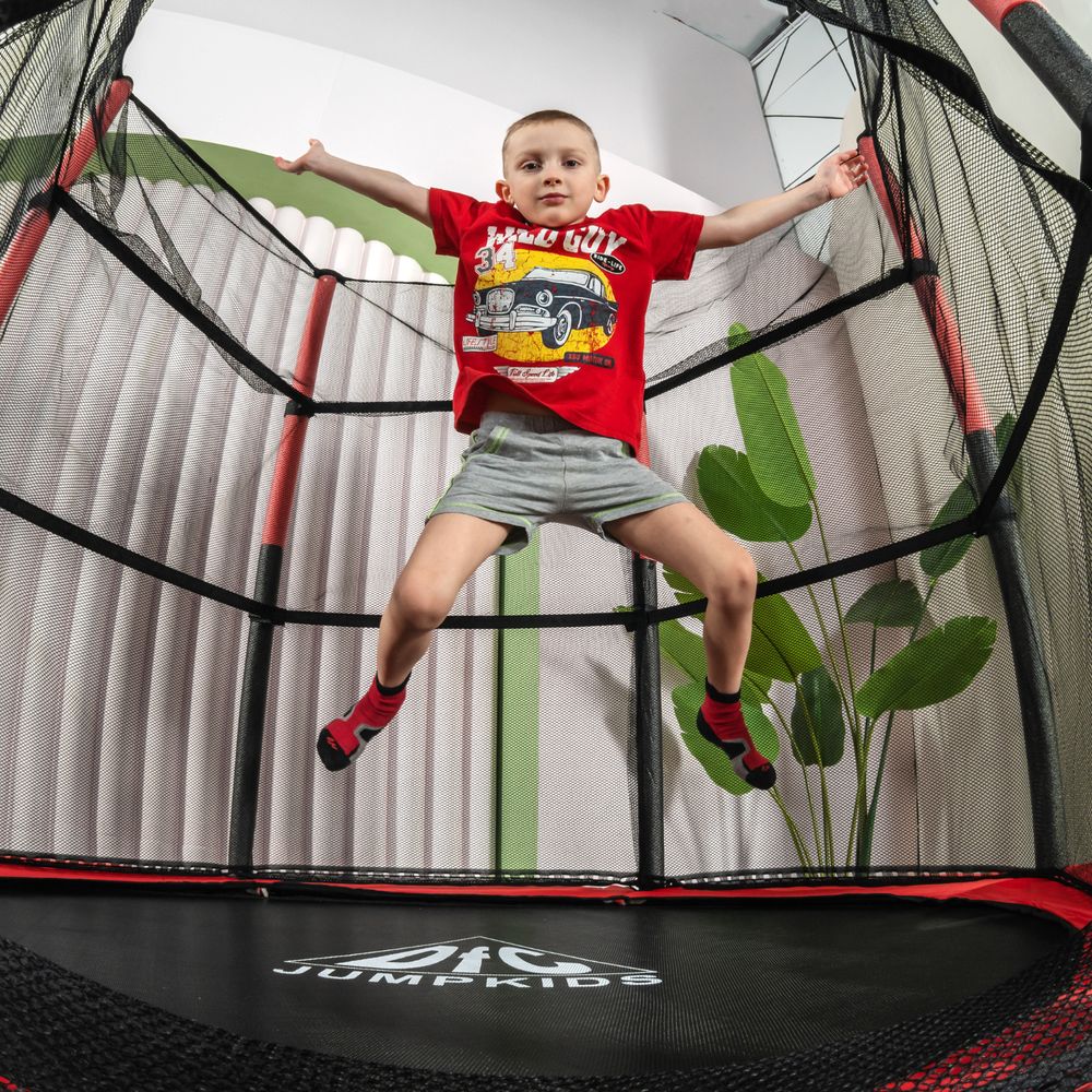 Батут DFC JUMP KIDS 55&amp;quot; красно-серый