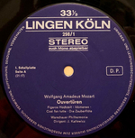 Wolfgang Amadeus Mozart / Ouverturen - Serenaden - Symphonien - Konzerte - Kronungsmesse (5LP)