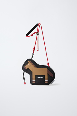 ZARA СУМКА MINECRAFT © MOJANG AB. ™, КОРИЧНЕВЫЙ