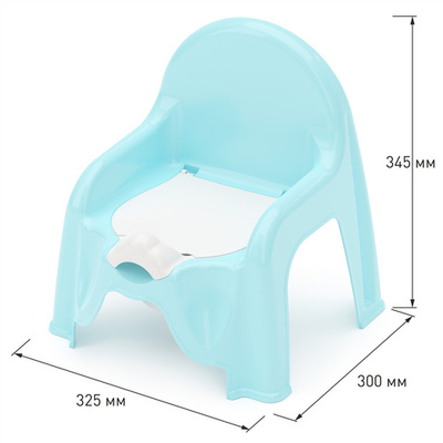 Горшок-стульчик голубой