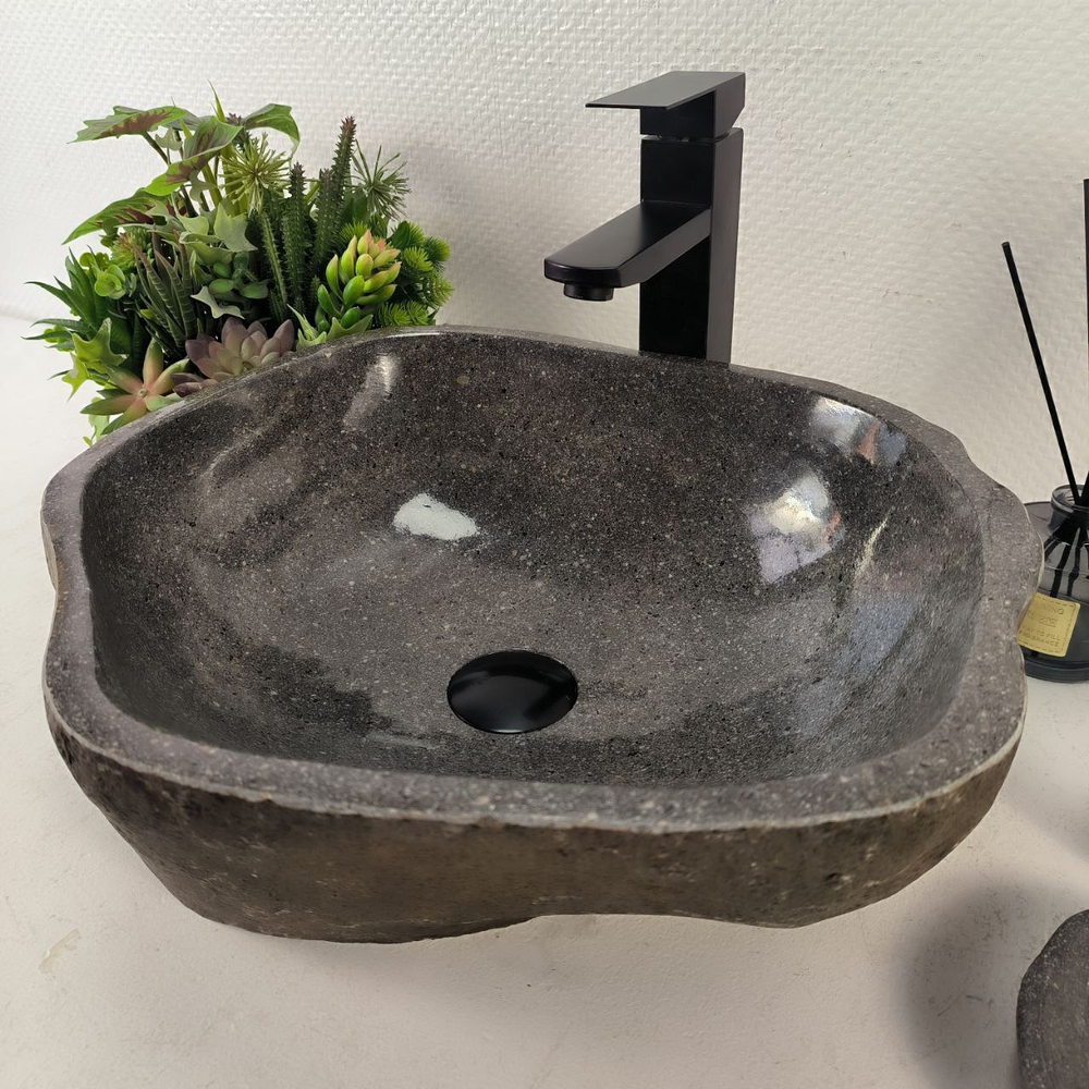 Раковина из речного камня RS-65121 44*39*15 0856
