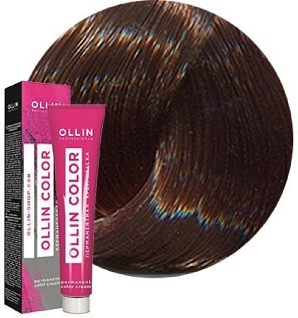 OLLIN COLOR 6/71 темно-русый коричнево-пепельный 60мл Перманентная крем-краска для волос