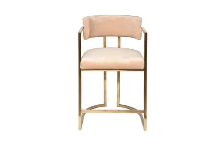 Полубарный стул Garda Decor 76AR-603GOLD-BG