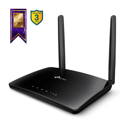 Роутер беспроводной TP-Link Archer MR200 AC750 10/100BASE-TX/4G cat.4 черный