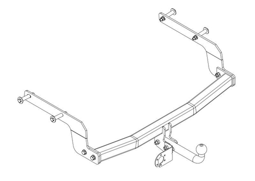Фаркоп на Renault Arkana 2019- (без электрики, паспорт/сертификат в комплекте) Автос.RN 16