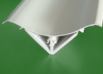 Скругляющий профиль ПВХ R70 RAL9003N 1шт. - Дл. = 3 м
