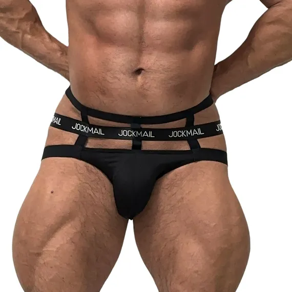 Мужские трусы джоки черные JOCKMAIL JM4051-2