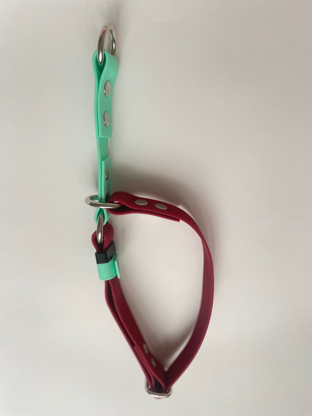 Yki too Ощейник удавка из биотана 25 мм , 35-45 см. винный и мята