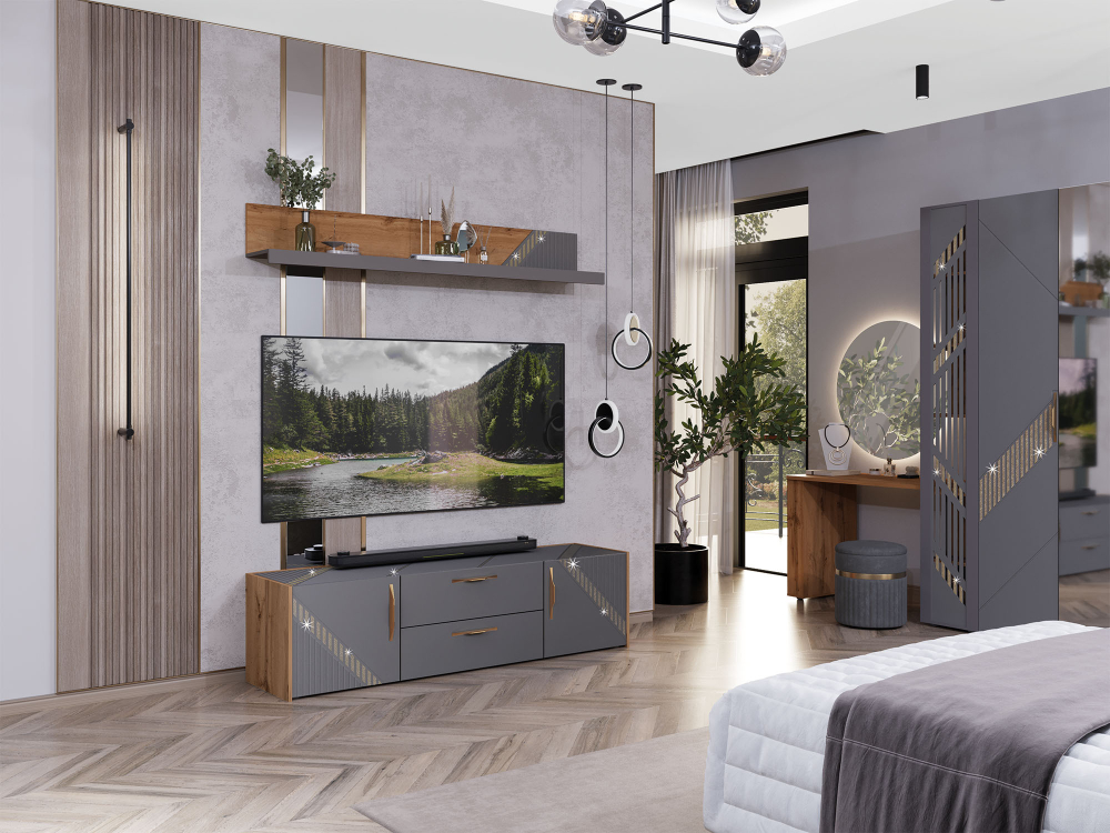 Монако-605 (DaVita) 605.03 Тумба под аппаратуру 1800мм