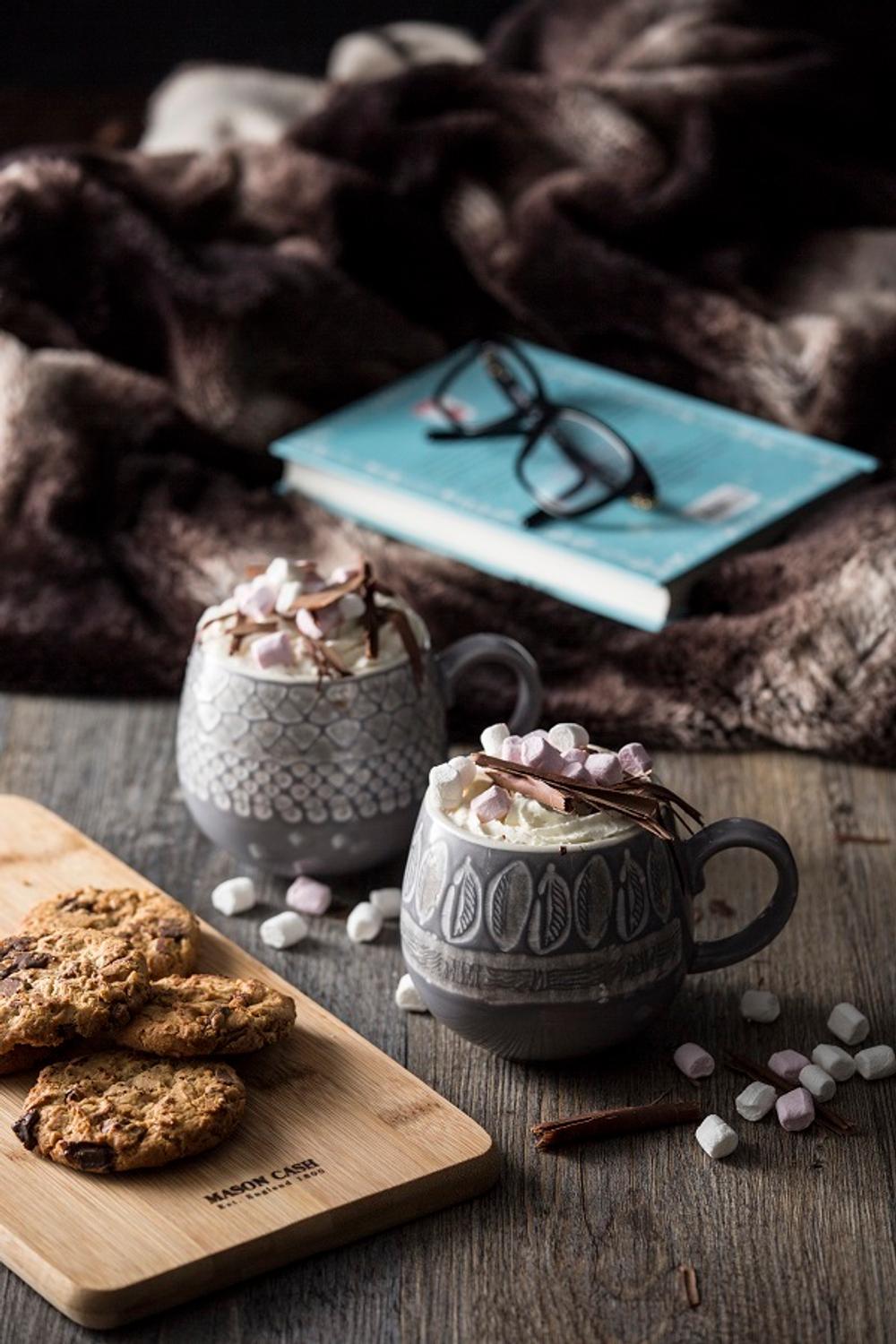 Чашка impressions leaf 350 мл серая