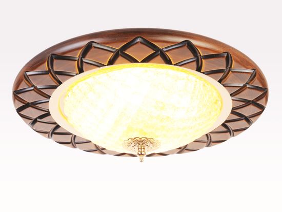 Потолочная люстра La Lampada 50463 (PL.166/4.26 WALNUT WOOD)