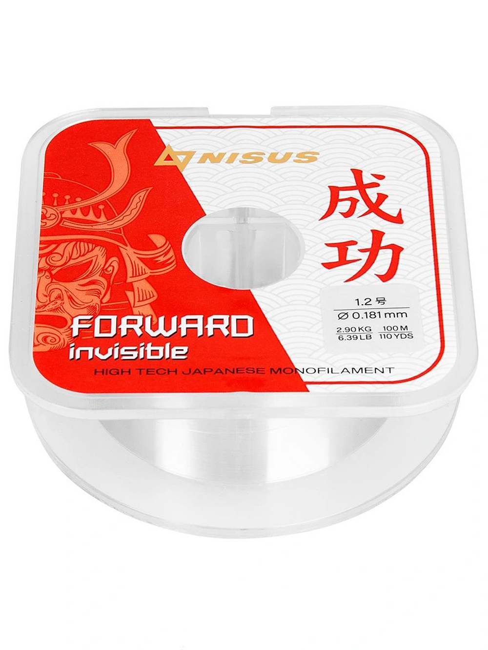 Леска для рыбалки Nisus FORWARD Invisible Nylon 0,496mm/100m (N-FI-0496-100)