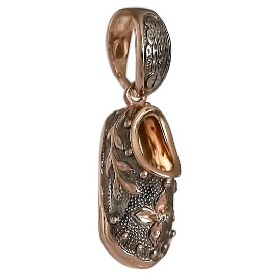 Подвеска. Чудо Спиридона. Золочение. Фианит.