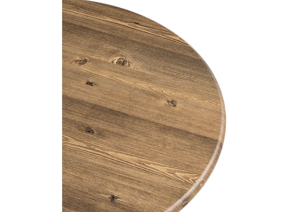 Журнальный столик Амрит 60х56 черный матовый / старое дерево