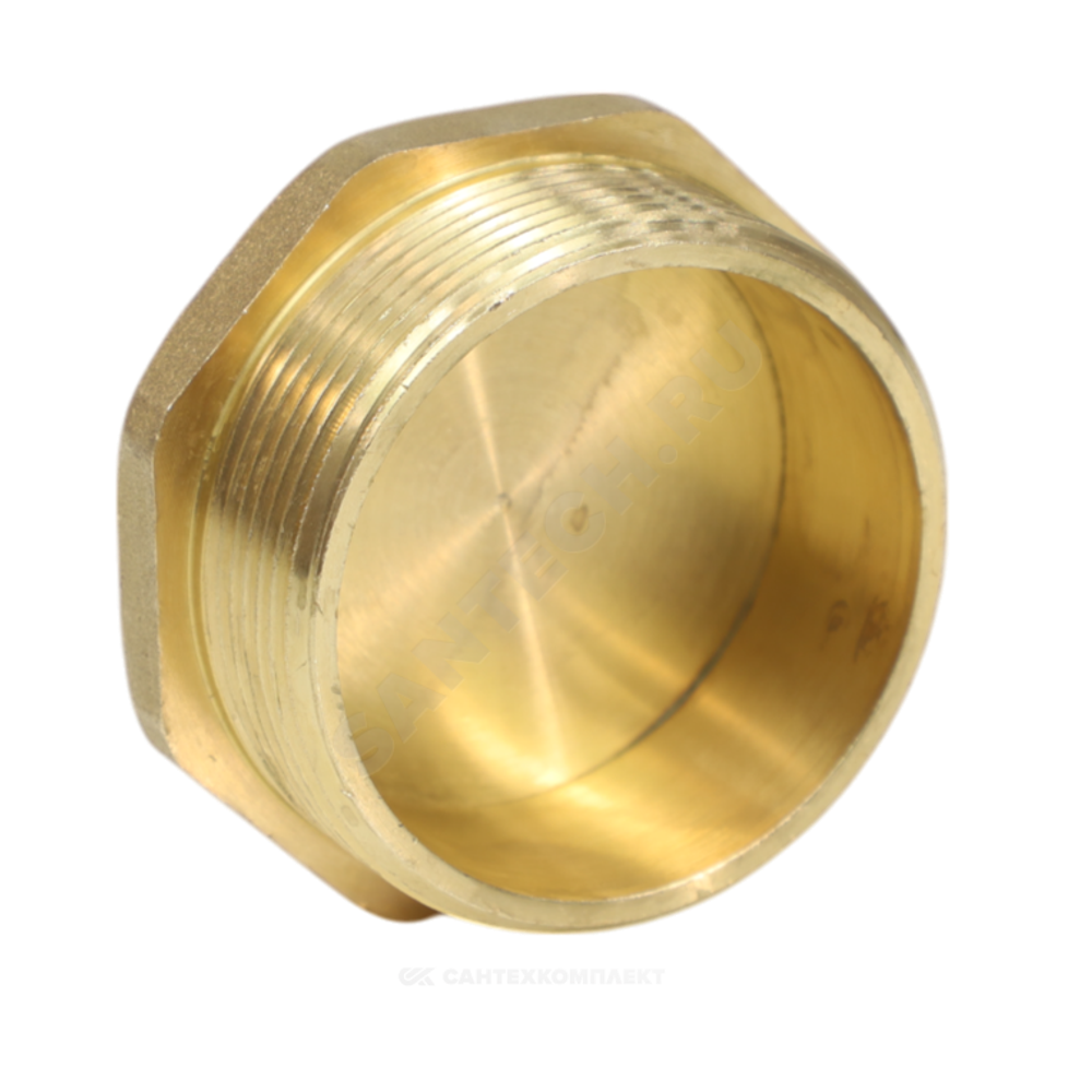 Заглушка латунь Ду 25 (1") НР VALFEX VF.583.L.100
