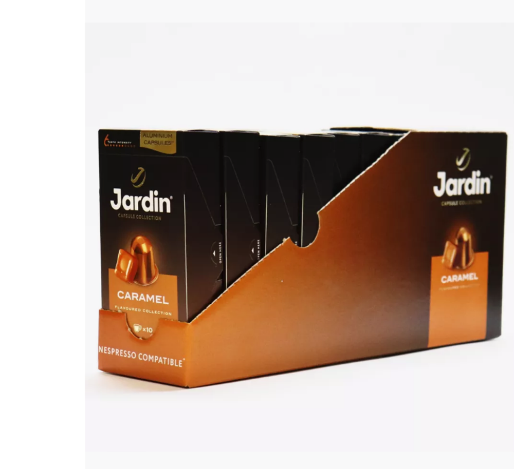Кофе в капсулах Jardin Caramel, 10 капсул для кофемашин Nespresso (Жардин) х 10 шт