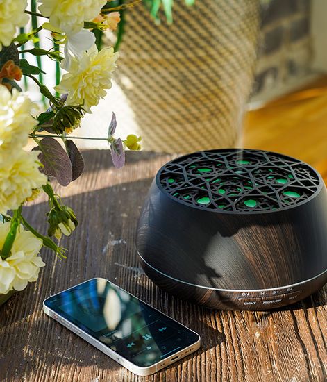 Ультразвуковой аромадиффузор-Bluetooth колонка Plato Wenge, Sens