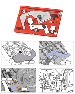 Набор приспособлений для фиксации коленвала и распредвала (FORD 2.0 Ecoboost) JTC