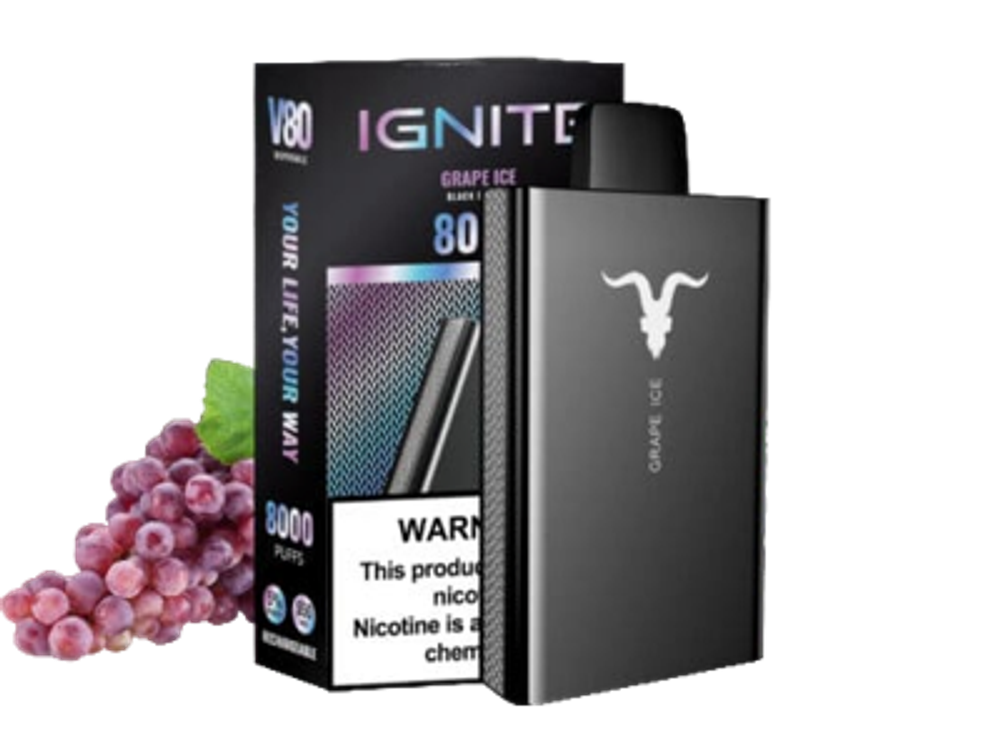 Ignite 8000 Grape ice - виноград-лёд купить в Москве с доставкой по России