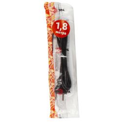 Шнур для бра ЭРА UX-ШВВП-2x0,75-1,8m-B 1,8м ШВВП 2x0,75мм2 черный | Шнуры и выключатели для бра