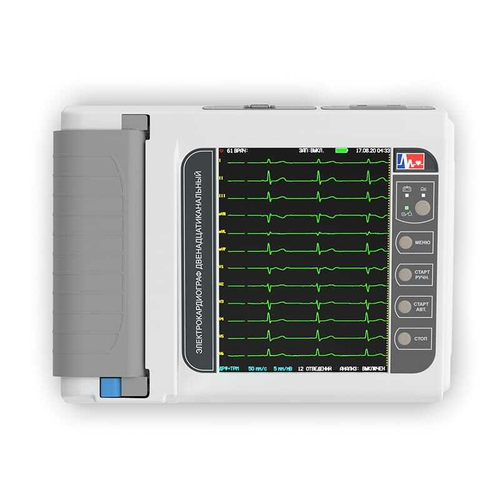 ЭКГ Электрокардиограф ЭК12Т-01-«Р-Д»/260мм с бумагой формата А4 и USB модулем