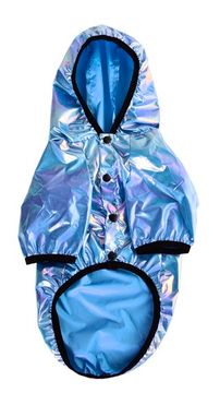 YUGI Дождевик с капюшоном голубой