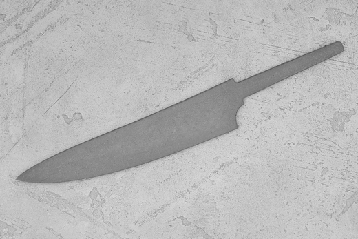 Заготовка для ножа, сталь M390 2,6мм. Модель "Геликон ГУ160" с клинком 160мм, ТО 62-63HRC