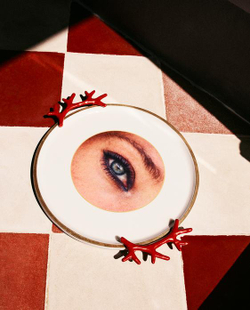 ZARA HOME - MARISA BERENSON ДЕКОРАТИВНЫЙ ПОДНОС, КОРАЛЛОВЫЙ