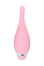 Розовый многофункциональный стимулятор Dahlia - 14 см. (Цвет: розовый)