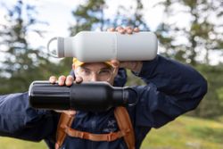 Термобутылка Klean Kanteen Rise Vac Classic Arch Loop 20oz (592 мл) Black