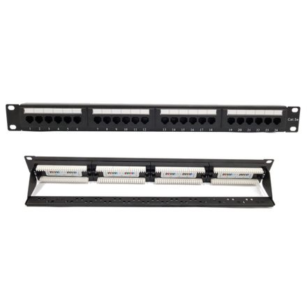 Патч-панель 1U, 24 порта SIT-PN0124