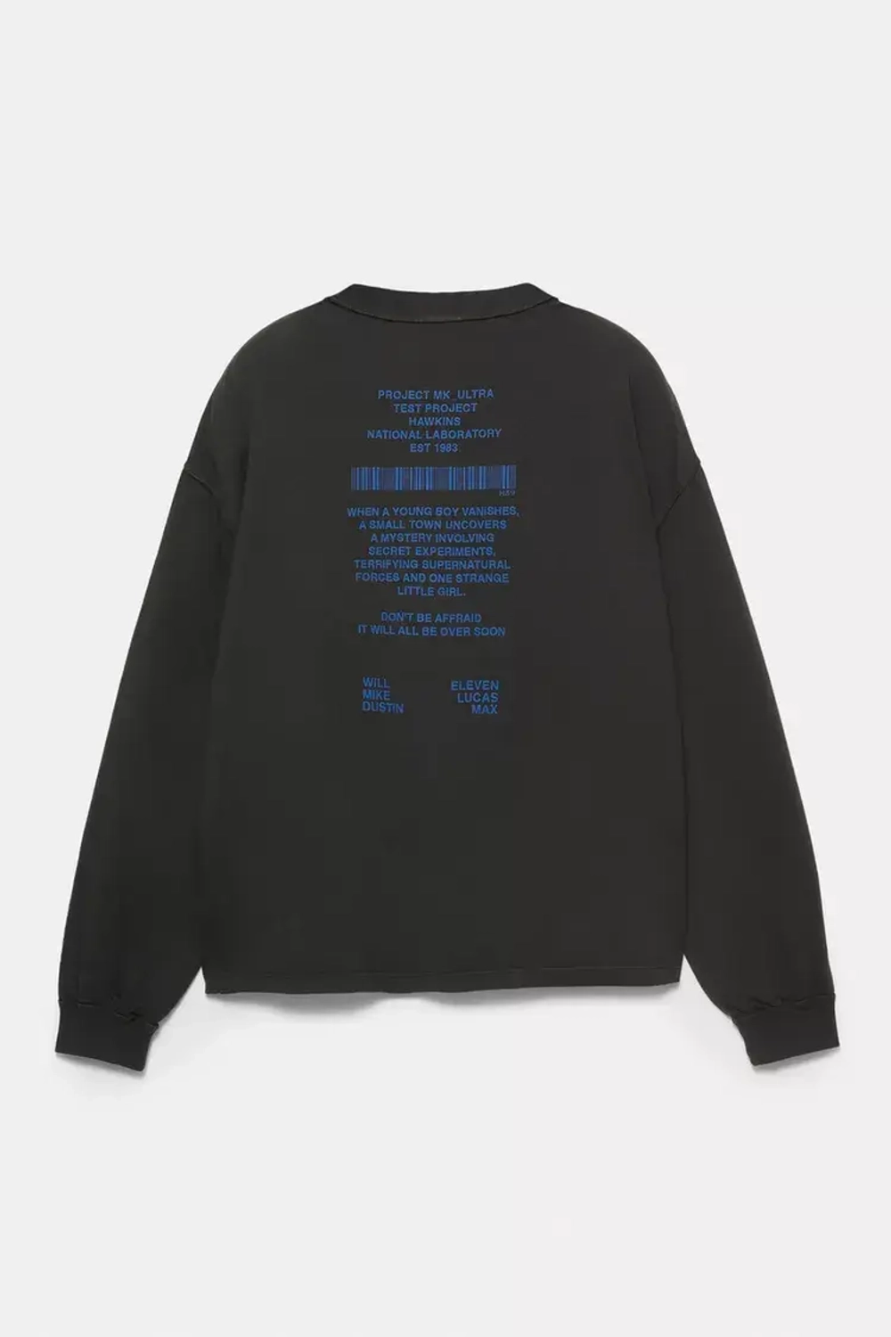 PULL&BEAR Футболка HNL "Stranger Things", темно-серый