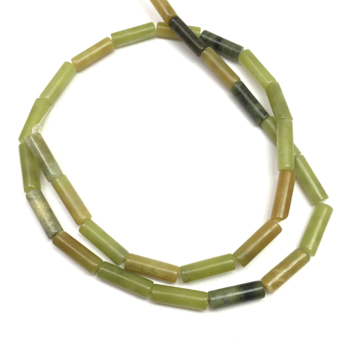 Жадеит 13х4 мм, бусины (нить)