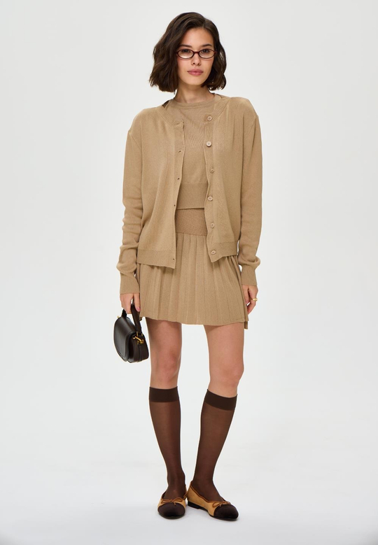 Костюм тройка, с мини юбкой