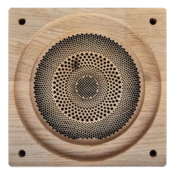 Влагостойкий динамик с декоративной дубовой сеткой SW 525 Wood AMG SQUARE, для бани и сауны