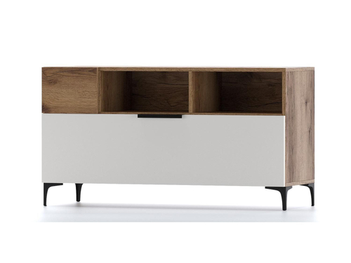 Харди тумба ТВА № 1 Дуб Делано Темный / Белый