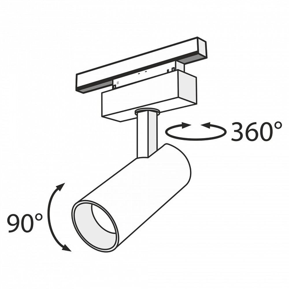 Трековый светильник Maytoni Technical TR019-2-15W3K-B