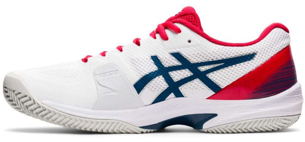 Мужские кроссовки теннисные Asics Court Speed FF Clay - white/mako blue