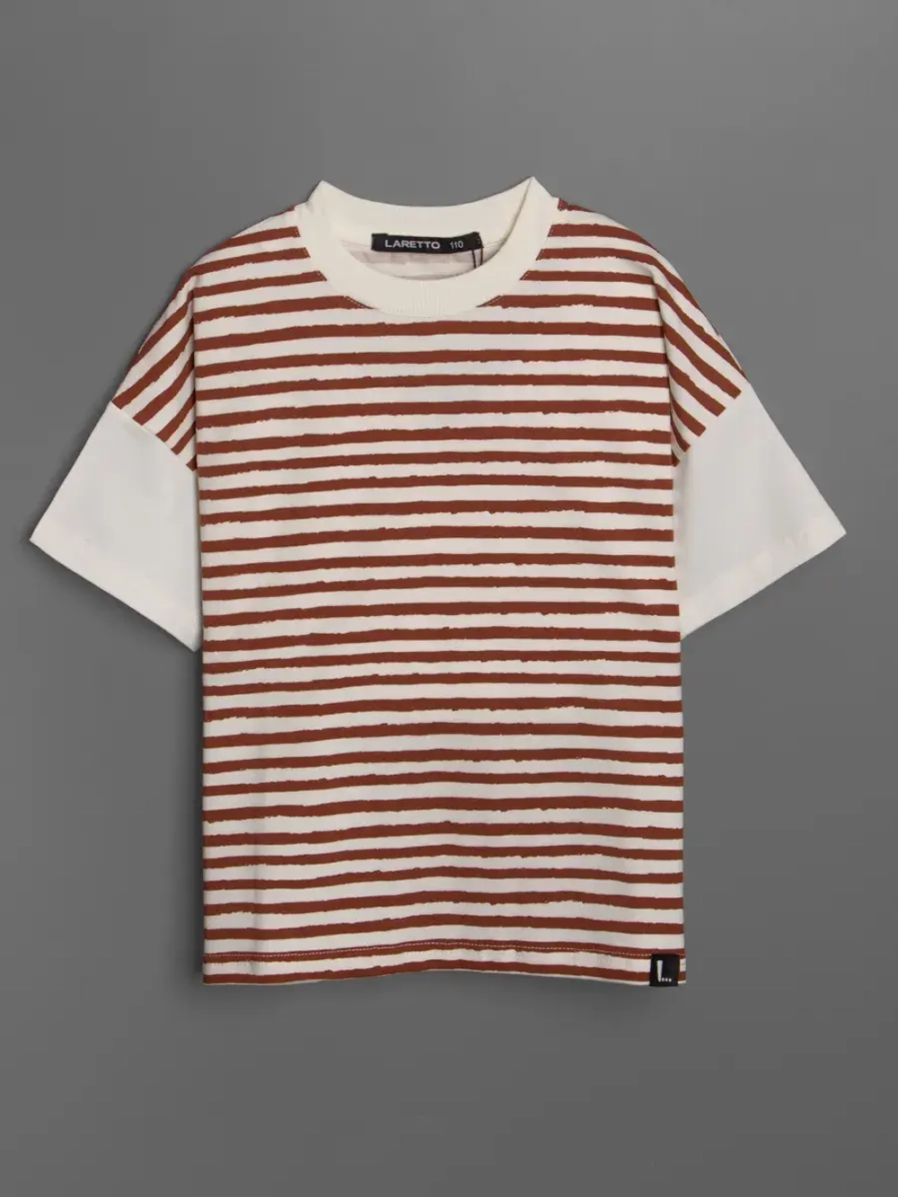 Летний костюм для девочки в полоску с велосипедками