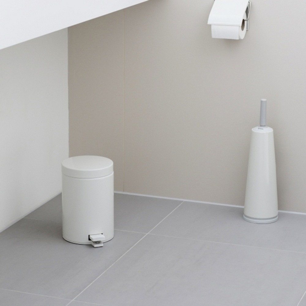 Ведро для мусора Brabantia белое 3л общий вид