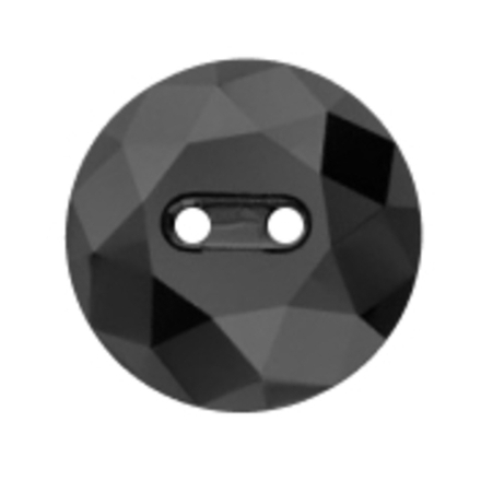 Пуговица "Сваровски", цв.черный ( Jet  280), 12 мм