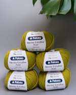 -60% Merino Extrafine Aran 5x50g — chartreuse