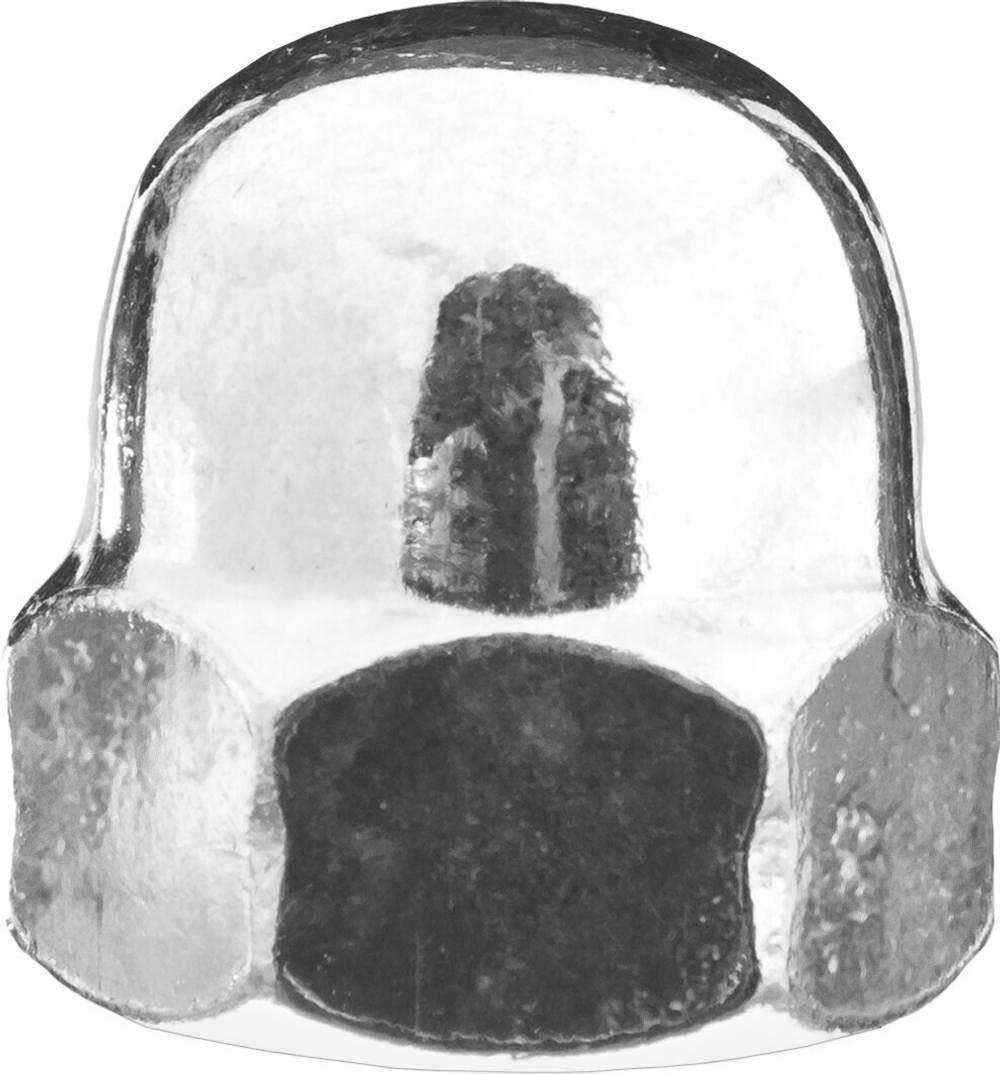 ЗУБР DIN 1587, M10, цинк, 5 кг, колпачковая гайка (303680-10)