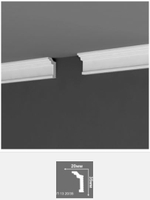 Плинтус потолочный "ДБ" П13 35*20мм 2м НП