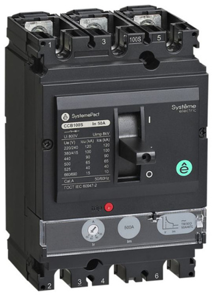Автоматический выключатель в литом корпусе Systeme Electric SPC100F025L3DF