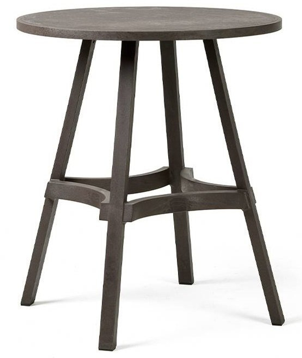 Стол пластиковый обеденный Nardi Combo 70, Ø700х750 мм, терра